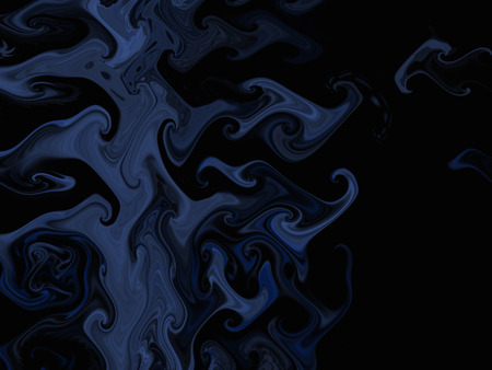 Midnight Smoke - abstract, blue