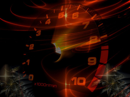 Rev Counter - 3d, abstract