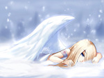 fallen snow angel