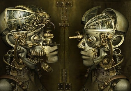 Torture Machine - abstract, 3d, robot, fantasy, digiart