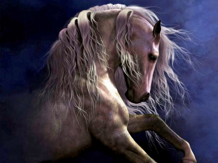 Regal - painting, horse, fantasy, stallion