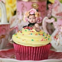 Sweet Girl on Cake