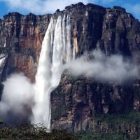 mountain waterfall