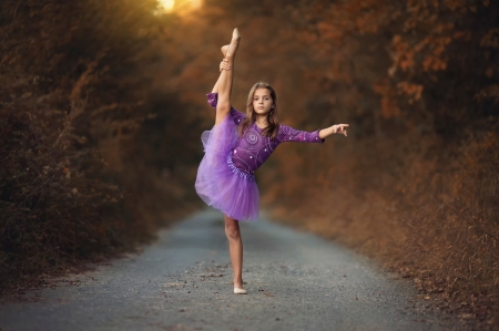 Purple ballerina