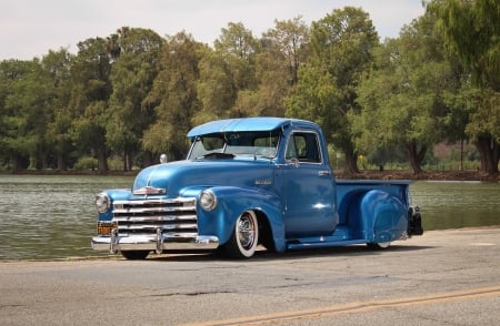 1952-Chevrolet-3100 - Truck, Lowrider, Blue, Classic