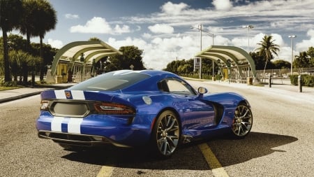 Dodge Viper GTS - gts, viper, blue, dodge