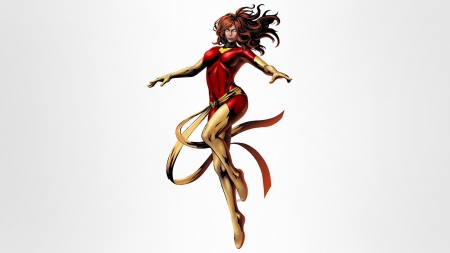 Dark Phoenix - Jean Grey - dark phoenix, jean grey, gradient background, comics, marvel comics, illustrations