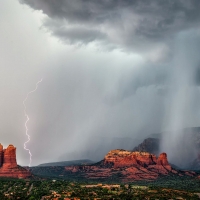 Thunderstorm over Sedona, Arizona