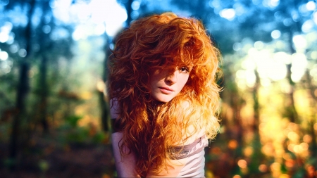 Redhead - women, hair, redhead, model