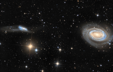 Arp 159 and NGC 4725 - space, cool, fun, galaxy, stars