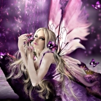 Fairy in purple