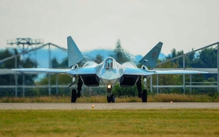 Сухой Т-50 - plane, russia, 50, jet, sukhoi