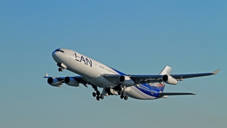 LAN Airbus A320 - transport, a320, lan, plane, airbus