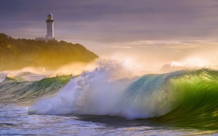 Norah Head, NSW Australia - nature, lighthouse, beach, wave