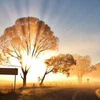 brilliant sun rays in australia