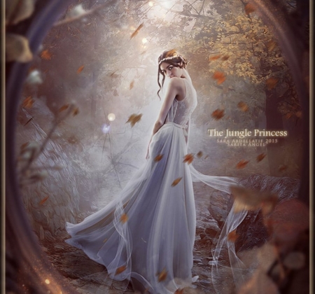 The Jungle Princess - lady, princess, jungle, art