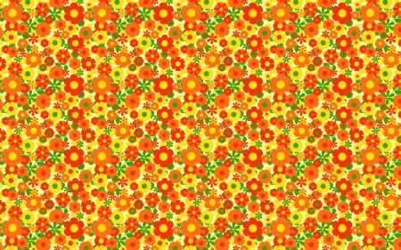 Texture - yellow, green, pattern, orange, paper, texture, flower