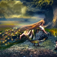 Girl in Fantasy Forest