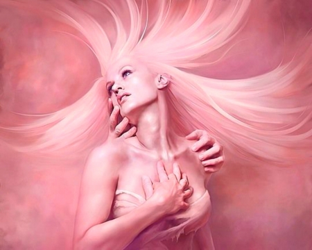 Other Side - style, hands, pink, woman