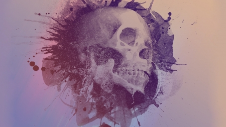 Grunge Skull Vector