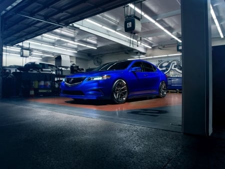 Acura-TLX - Custom Wheels, Garage, Acura, Blue