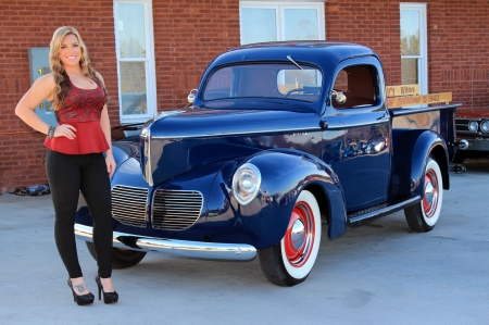 1940-Willys-Pickup - classic, model, babe, truck