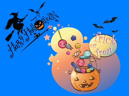 @ Happy Halloween @ - halloween, witch, fun, bats, pumpkin, night, trick or treat