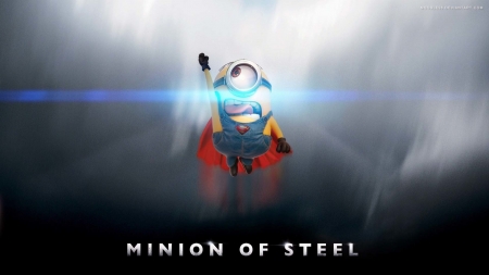 Minion of Steel - entertainment, minions, minion, minion of steel, funny, steel, movies, superman