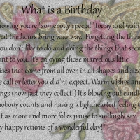 WHAT IS A BIRTHDAY