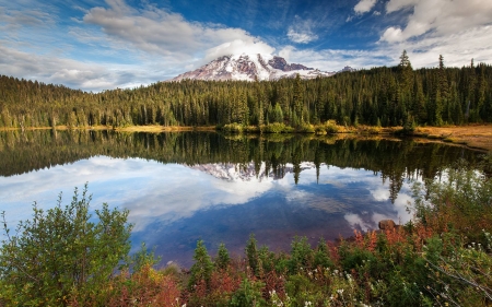 nature - lake, forest, cool, fun, nature, mountain