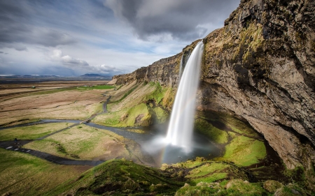 Seljalandsfoss - nature, fun, cool, waterfall, seljalandsfoss