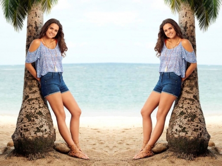 Maia Mitchell - beach, actress, maia mitchell, wallpaper, singer, model, legs, maia, mitchell, beautiful, 2015, feet