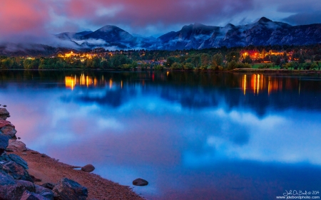 Awaiting dawn - nature, sky, dawn, river