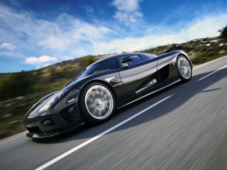 koenigsegg ccx edition - hill, edition, koenigsegg, road, sky