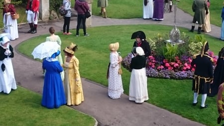 Back in time - jane austens, period dress, parade gardens, bath