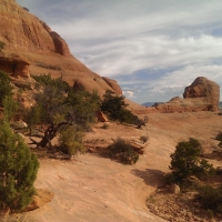 View from Wilson Arch, Moab, Utah