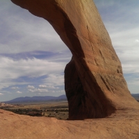 View from Wilson Arch, Moab, Utah