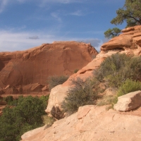 View from Wilson Arch, Moab, Utah