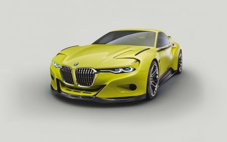 BMW 3.0 CSL Hommage Concept - vehicles, green cars, simple background, cars, bmw