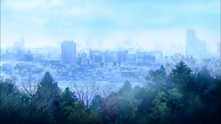 anime winter city other anime background wallpapers on desktop nexus image 2016713 anime winter city other anime