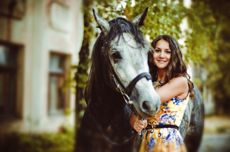 Best Friend - beautiful, horse, girl, pretty