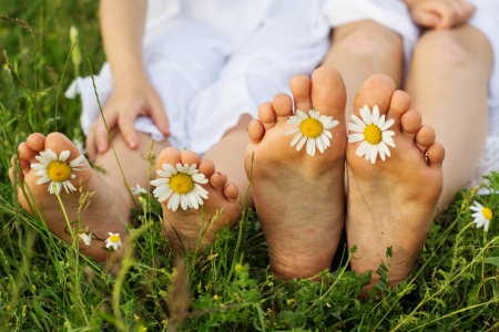 :) - abstract, flowers, feet, soft