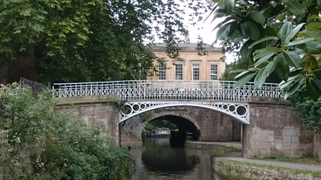 Architecture - georgian house, bath, architecture, canal, bridges