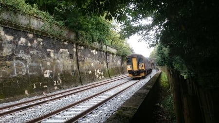 The Train Journey - train, transport, parks, bath