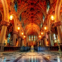 superb church interior hdr