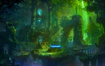 The Ruins - place, fantasy, art, ruins