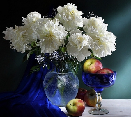 Still Life - vase, white, flower, still life