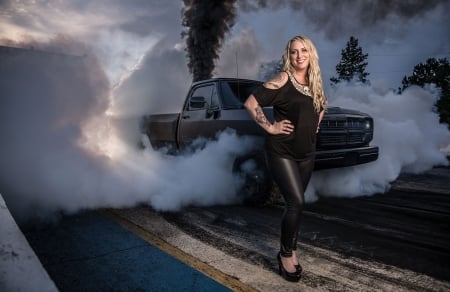 Big Time Burnout - mopar, track, black, model