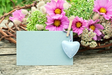 With love - pot, pretty, heart, romantic, beautiful, letter, freshness, love, flowers