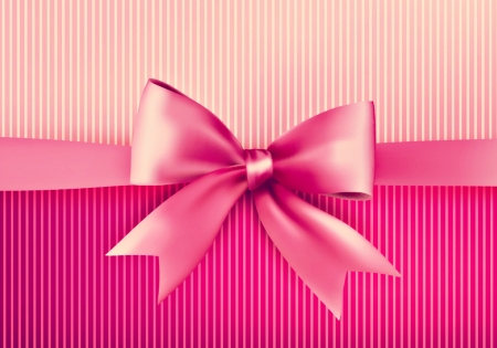 Pink bow - paper, box, bow, pink, gift, texture, cadou, funda